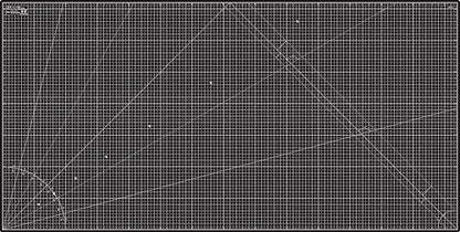 Cutting Mat 36x72 Black & Taupe