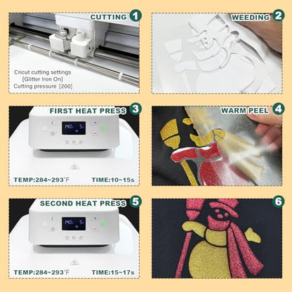 Glitter Puff Heat Transfer Vinyl