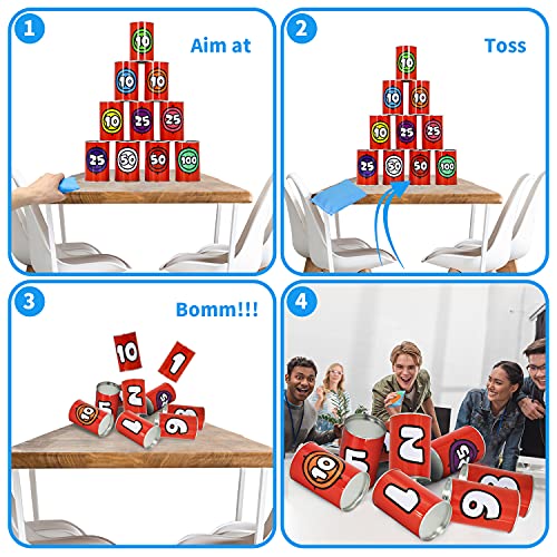 13 Pcs Carnival Party Can Toss Game