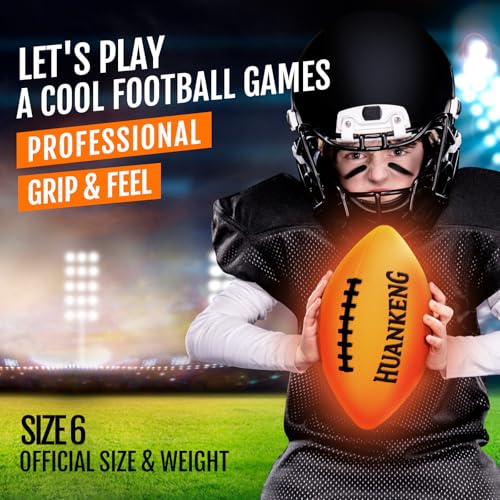 Rechargeable Glow in The Dark Football for Kids and Adults