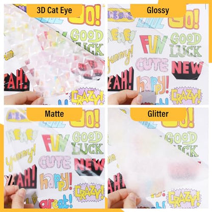 Laminating Sheets Clear Vinyl Laminate Sheets Sticker Paper for Inkjet Printer Printable Vinyl Stickers