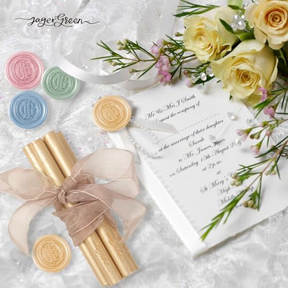 8 Pcs 11mm Gold Glue Gun Wax Seal Sticks for Envelopes Seal (8 Count)