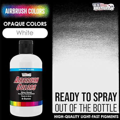 Opaque White Acrylic Airbrush Paint (8 Fl Oz)