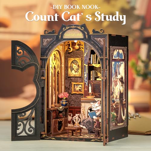 Book Nook Kit Count Cat's Study