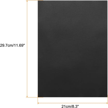 MECCANIXITY Colored Vellum Paper, 20 Sheet Black Transparency 11.7 x 8.2 Printable Vellum Paper, Translucent Vellum Sheets for Printing Wedding Invitations, Ink Jet Laser Printer