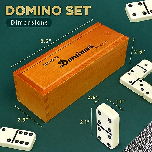 Jumbo Dominoes Set for Adults and Kids