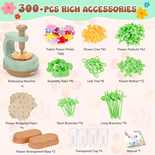 300+PCS Fabric Flower Bouquets Toys