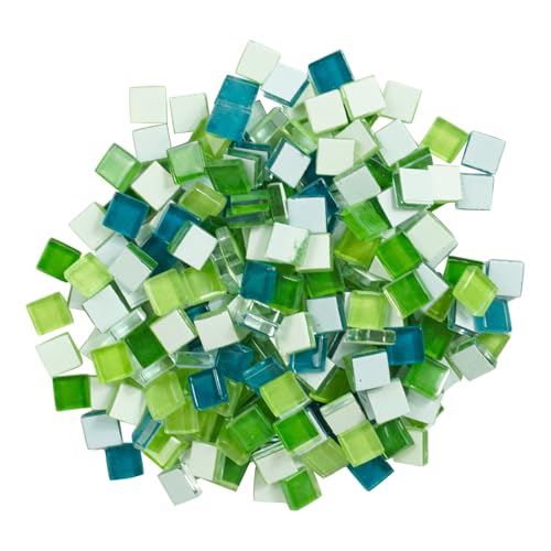 Square Glass Mosaic Tiles for Adults Crafts Supplies