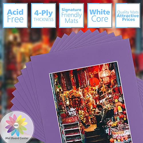 Mat Board Center 10 Pack 11x14 Photo Mats for 8x10 Picture (10 Count)