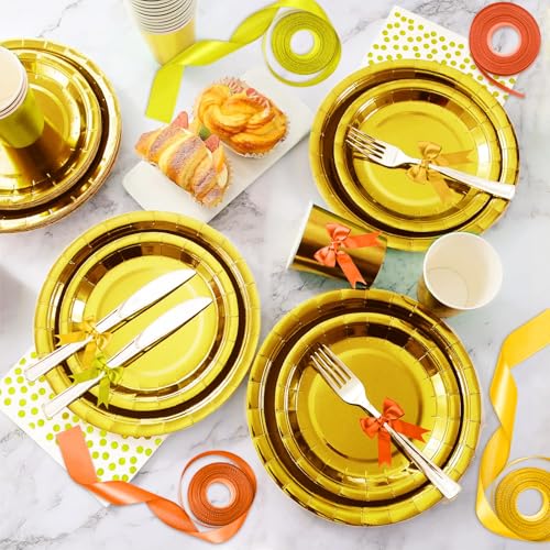 1-1/2 Inch Single-Faced Orange Satin Ribbons for Crafts Gift Wrapping Wedding | 6 Rolls Assorted Ribbons for Flower Bouquet Invitations Bridal Shower Hair Bows Garland Party Decor