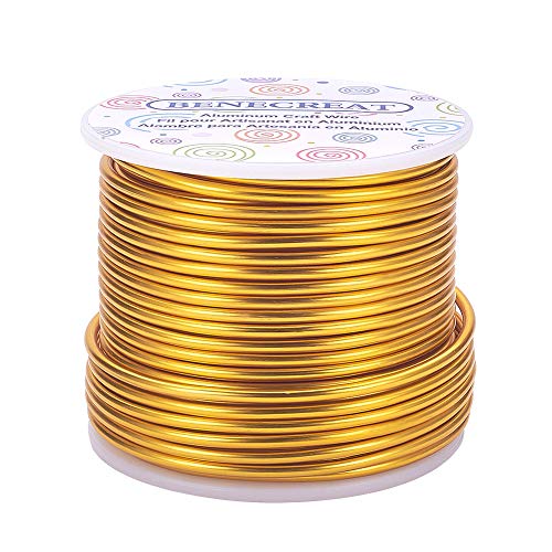 10 Gauge Jewelry Craft Aluminum Wire 80 Feet Bendable Metal Sculpting Wire for Craft Floral Model Skeleton Making (80 Foot)