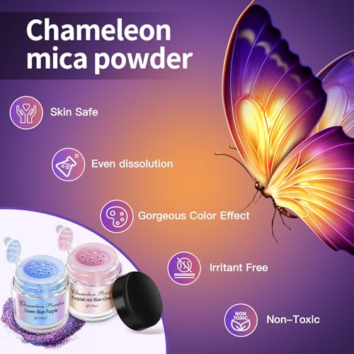 20 Colors Chameleon Mica Powder (2.1164 Ounce)
