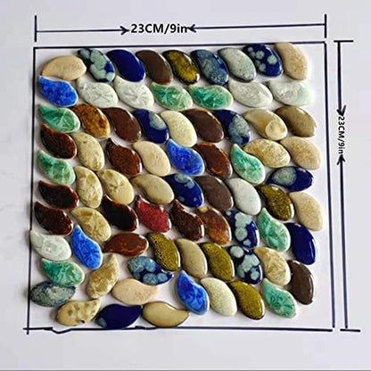 500g 1.1lb Random Color Irregular Ceramics Mosaic Tiles