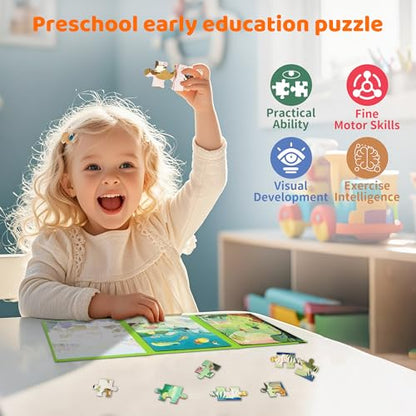 Magnetic Puzzles for Toddlers 3 (60 Count)
