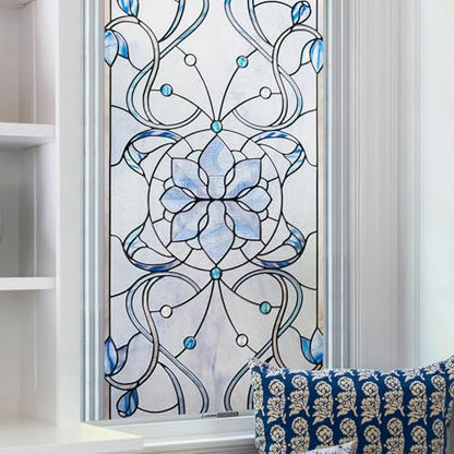 3D Stained Glass Window Privacy Film Decorative Non (830.04 sq inch)