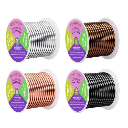 8 Gauge Neutral Anodized Aluminum Craft Wire