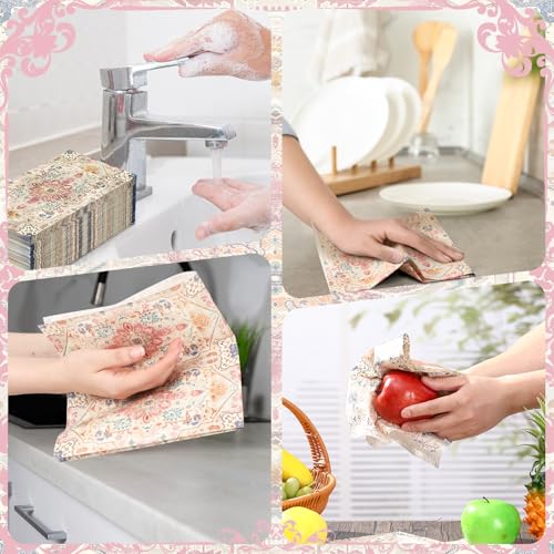 100 Pcs Boho Napkins Paper Guest Towels (100 Count)
