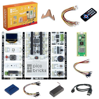Raspberry Pi Pico W Starter Kit with 12 Detachable Sensors and Extensive Learning Guide