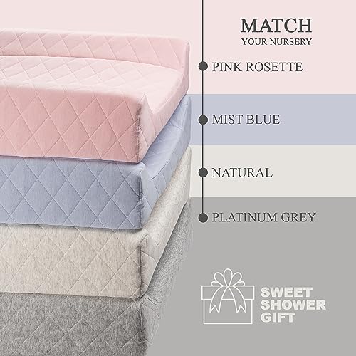 Organic Cotton Covered Contoured Baby Changing Pad