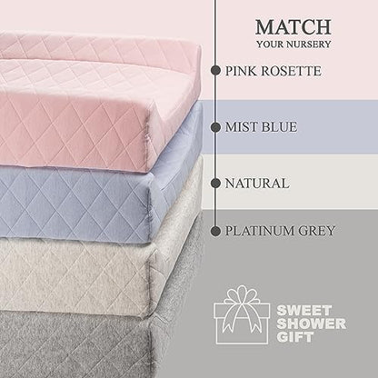 Organic Cotton Covered Contoured Baby Changing Pad