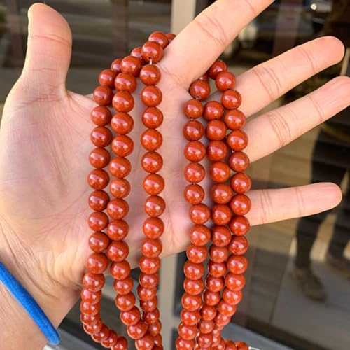 35pcs Adabele Natural Grade A Red Jasper Gemstone 10mm Round Beads (37 Count)
