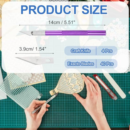 4 Pcs Exacto Knife (44 Count)