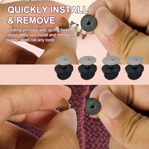 40 Pairs Rubber Pin Backs (40 Count)