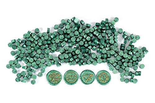 360Pcs Metallic Green Sealing Wax Beads