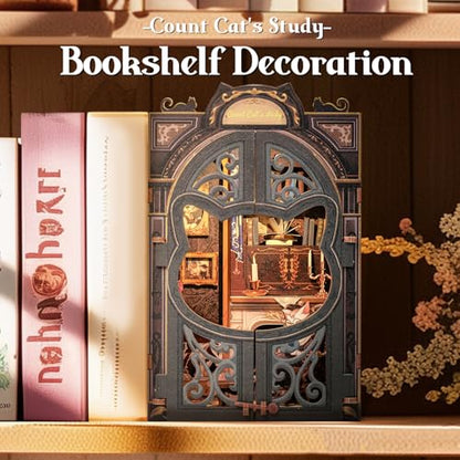 Book Nook Kit Count Cat's Study