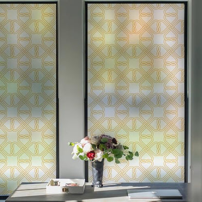 Celtic Knot Seamless Pattern Full Privacy Window Film 17.7'' x 78.7''