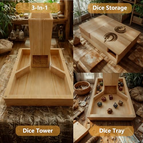 Wooden Dice Tower