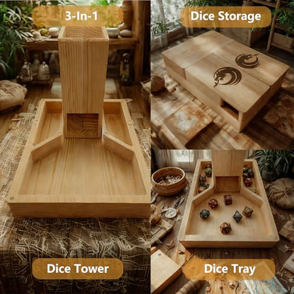 Wooden Dice Tower