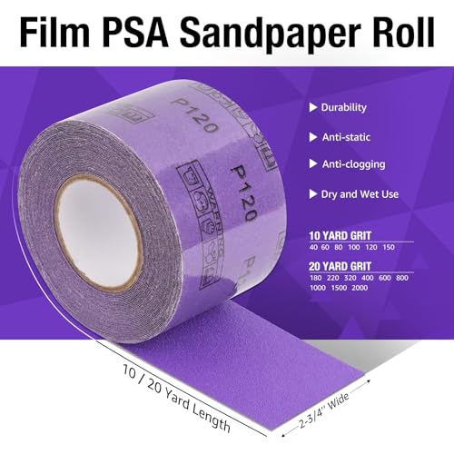 120 Grit PSA Purple Ceramic Sandpaper Roll 2