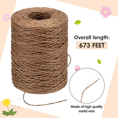 673 Feet Floral Vine Bind Wire Rustic Craft Wire