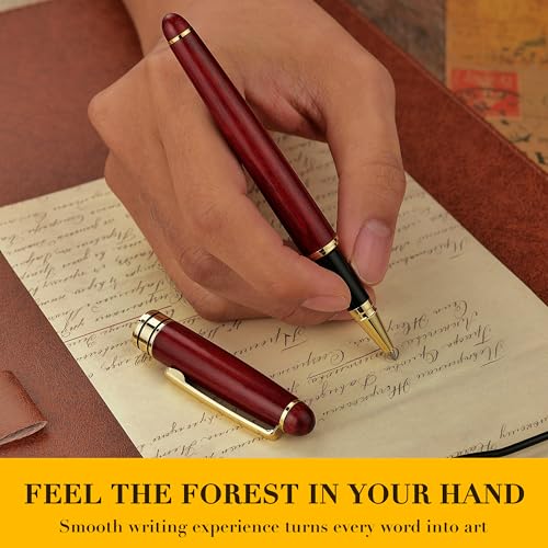 Luxury Wood Ballpoint Pen Writing Set