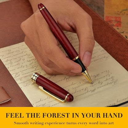 Luxury Wood Ballpoint Pen Writing Set