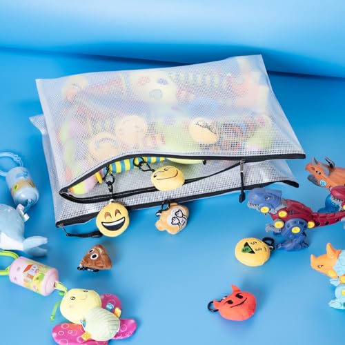 20pcs Mesh Zipper Pouch Bags (20 Count)