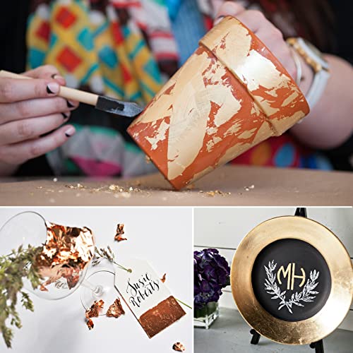 Imitation Gold Leaf Sheets 100 PCS Black (7.33 Sq Ft)