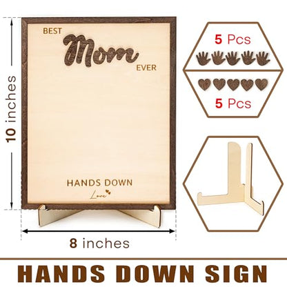 Personalized Best Mom Ever Handprint Gifts
