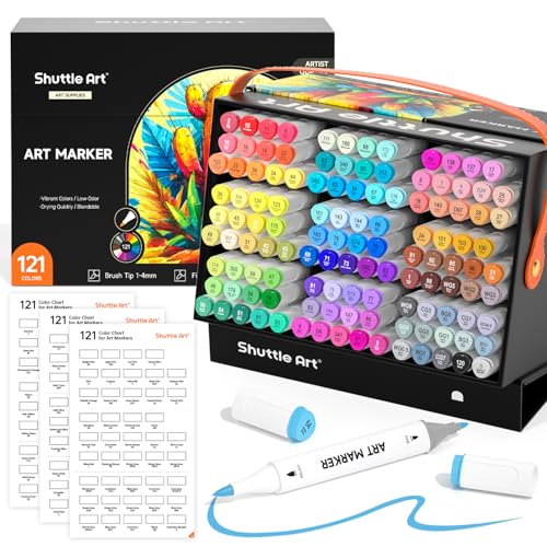 Brush Tip Alcohol Markers (121 Count)