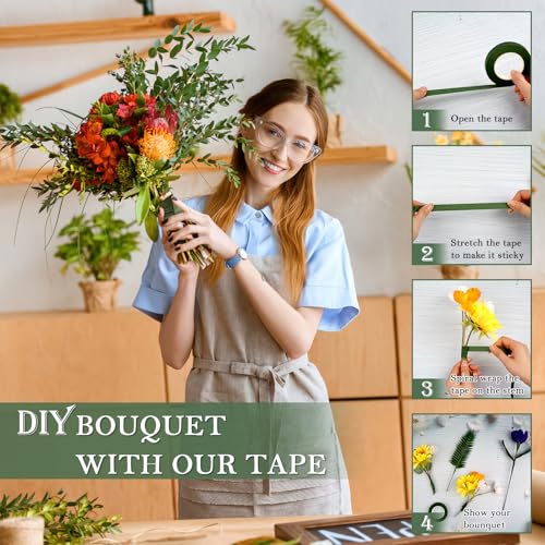 8 Rolls Floral Tape (720 Foot)