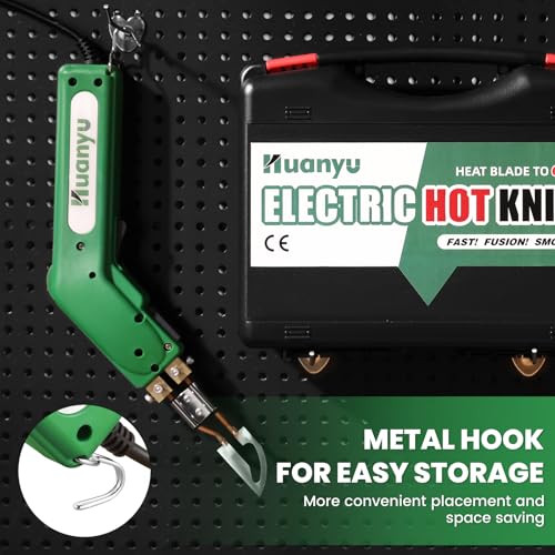 Electric Hot Knife Rope Fabric Cutting Tool Kit 4 Blades 600° C