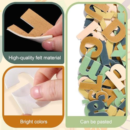 310 Pcs Felt Letter Bulletin Board Self Adhesive Sticker