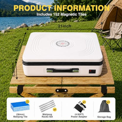 Portable Automatic Mahjong Table (152 Count)