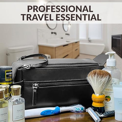 Leather Toiletry Bag for Men