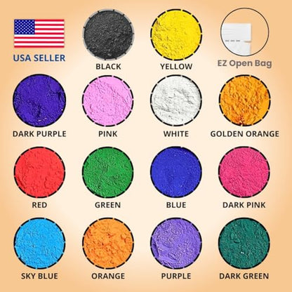 Natural 14‑Color Holi Powder Pack