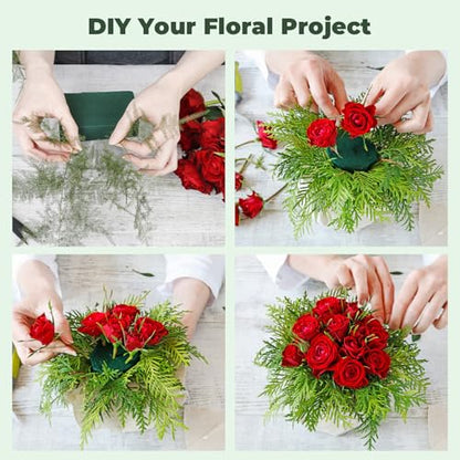 Upgraded 6 Pack Floral Flower Foam Styrofoam Blocks for Flower Arrangements