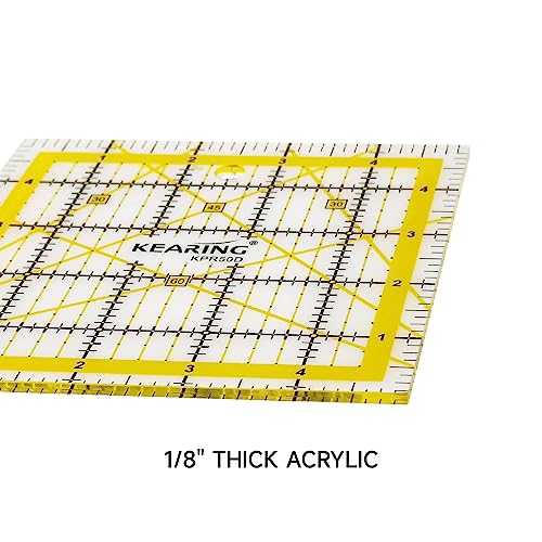 5"x5" Non Slip Quilting Ruler