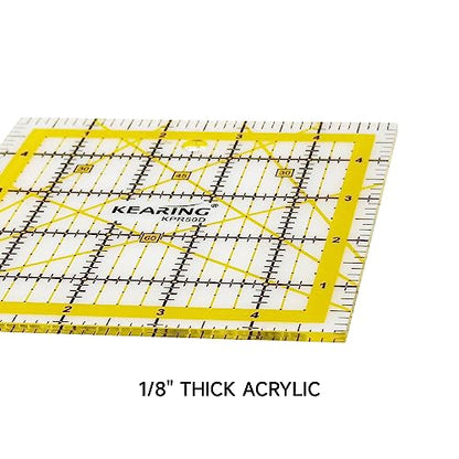 5"x5" Non Slip Quilting Ruler