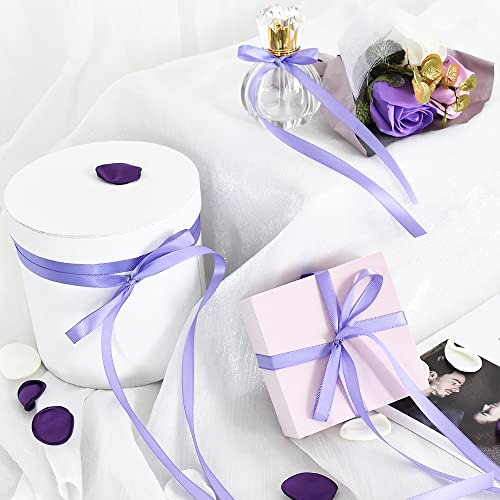 100yds 3 8 Inch Lavender Satin Ribbon for Craft Gifts Wrapping